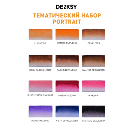 Маркеры DENKSY 12 цв.