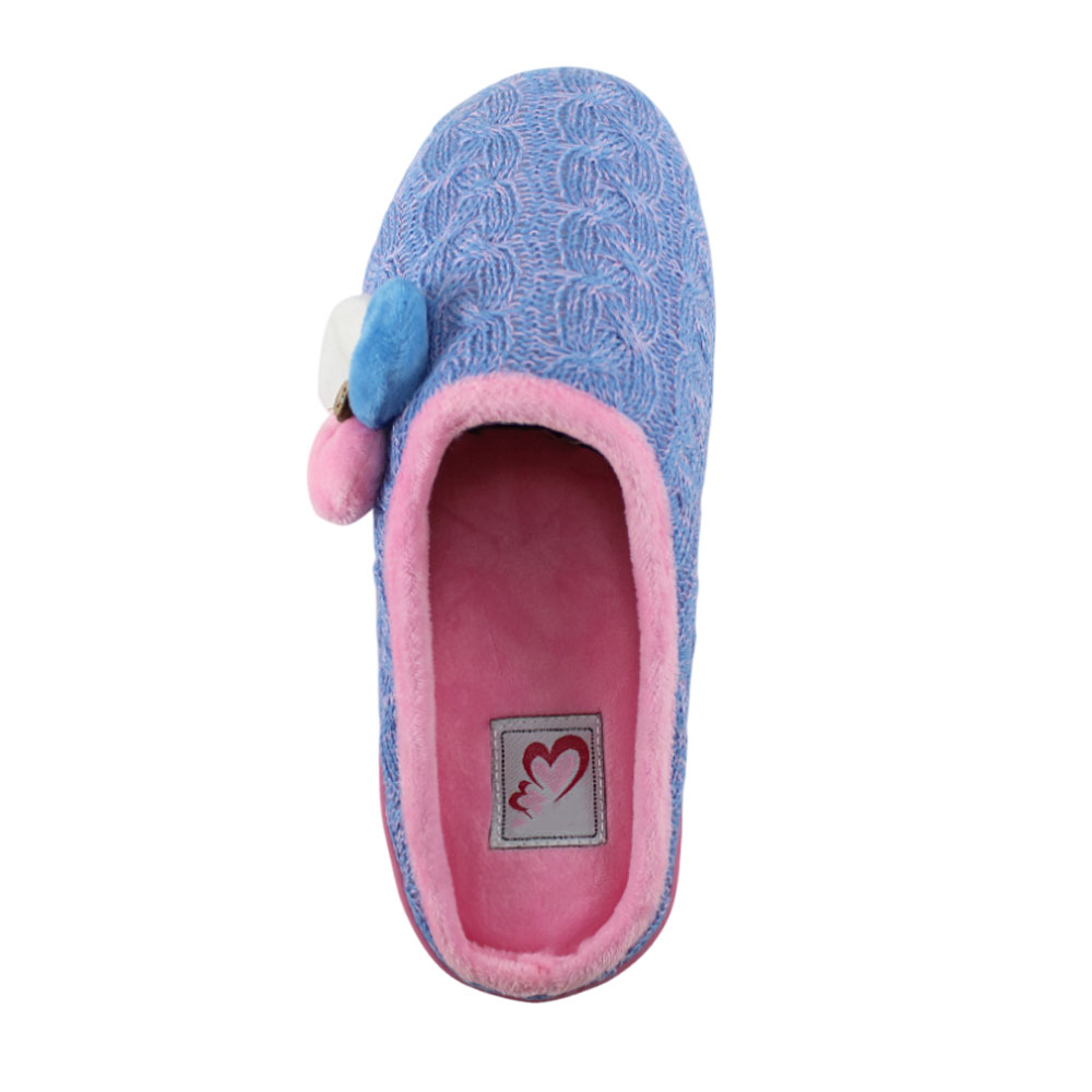 Тапочки Europen FW-170453-СВ EUROPEN Тапочки домашние,сине-розовый - фото 3