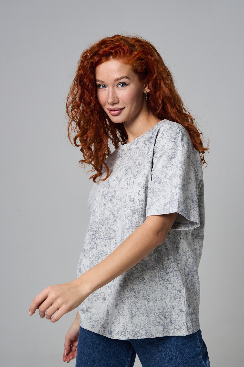 Футболка Ifeizion 14502 серый - фото 6