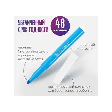 Фломастеры Brauberg 12 цв.