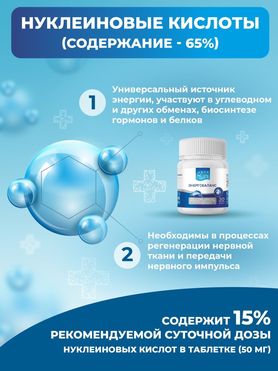Энергобаланс Доктор Море концентрация и энергия 30 капсул - фото 3