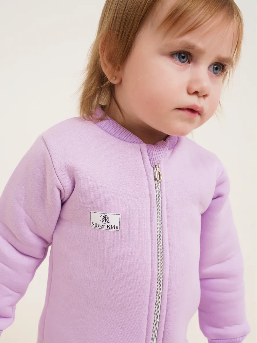 Комбинезон утепленный Супер Пупс мод14/сирень - фото 11