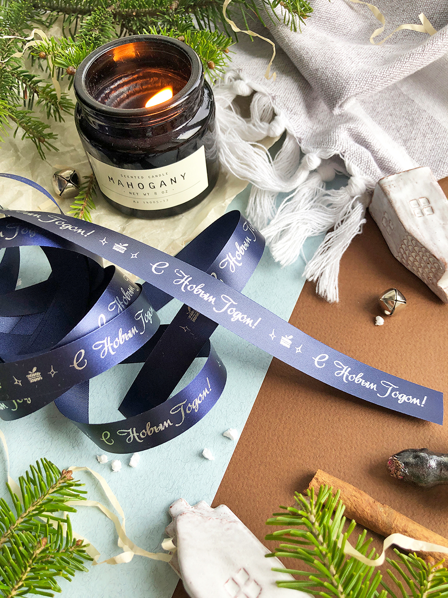 Ленты Составнички темно-синий-серебро-15- СНГ - фото 2