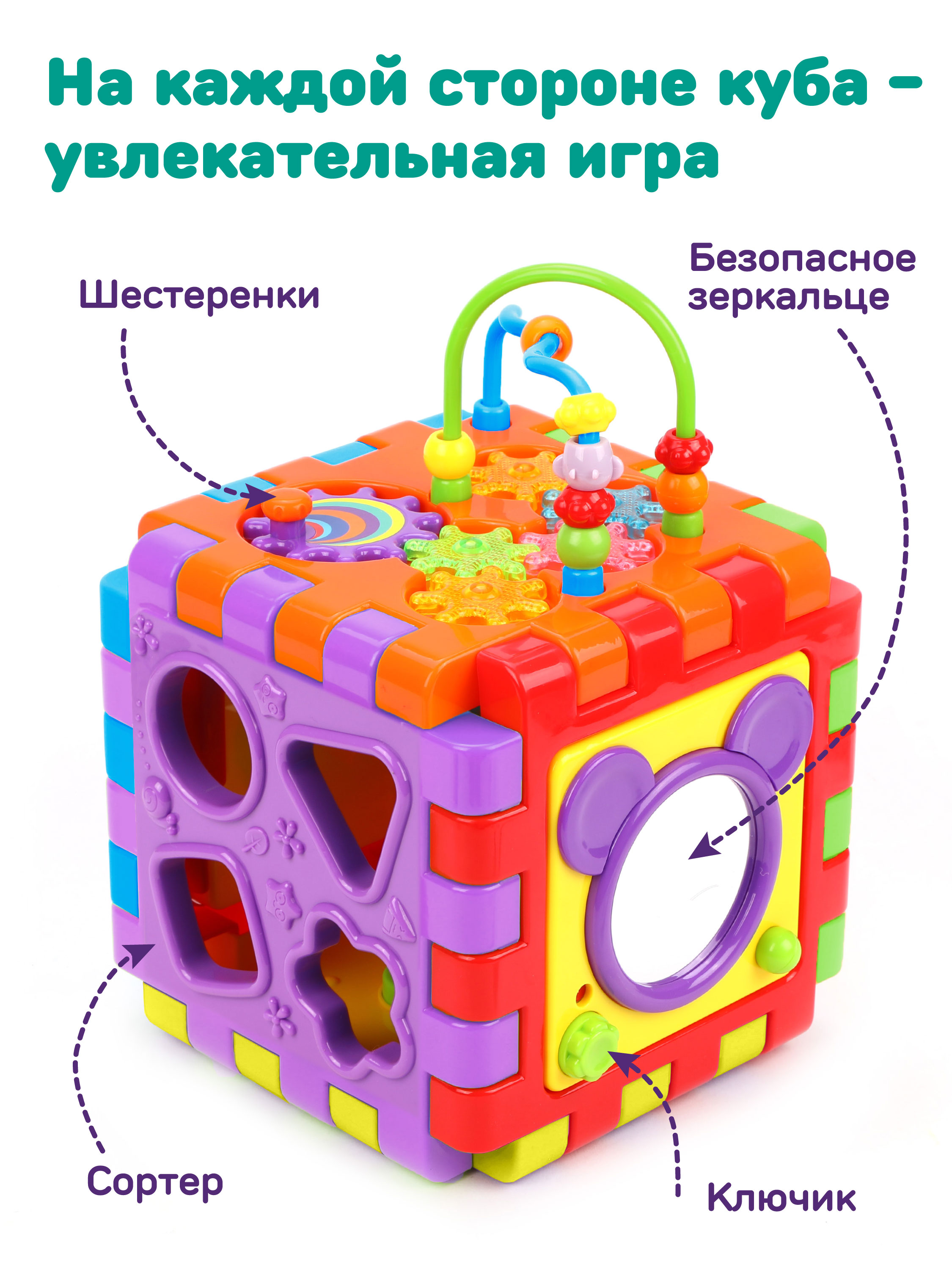 Игрушка Жирафики развивающий центр Мегакуб - фото 4