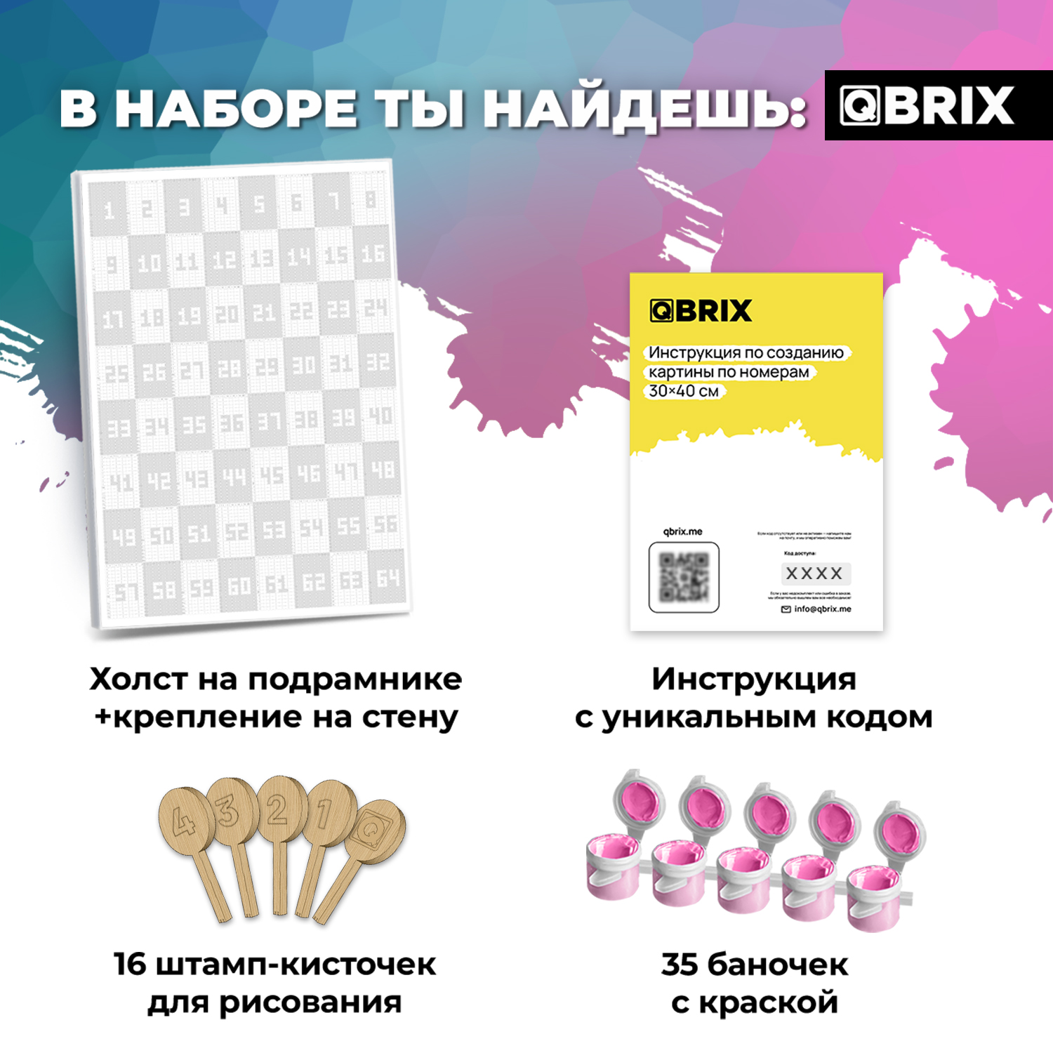 Картина по номерам QBRIX Pop-art - фото 4