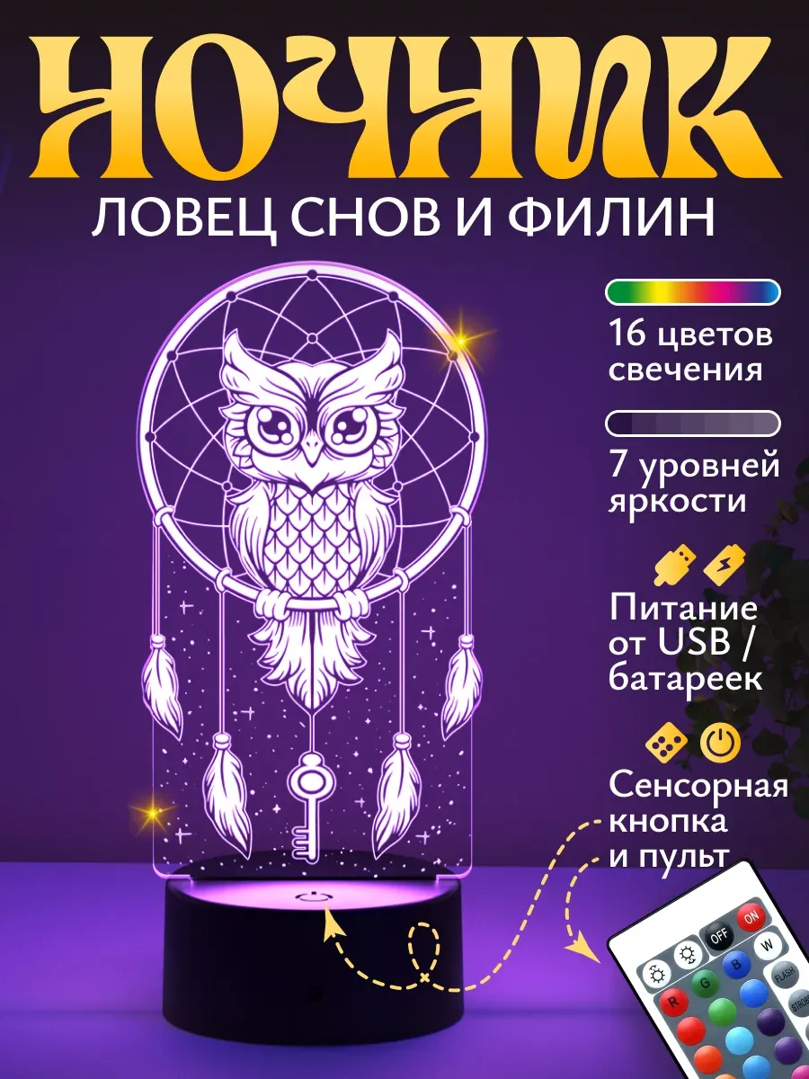 Ночник Светофей Сова - фото 1