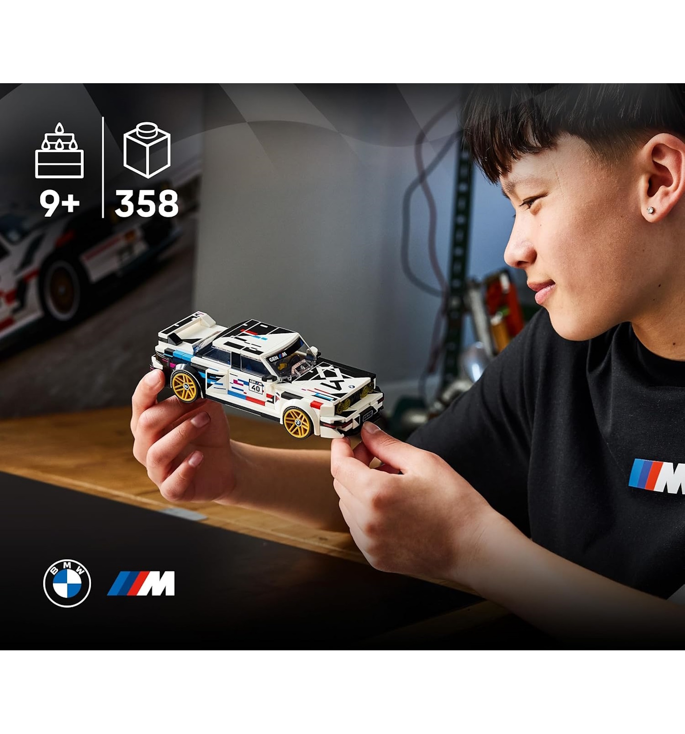 Конструктор LEGO Speed Champions BMW M3 E30 358 дет. - фото 8