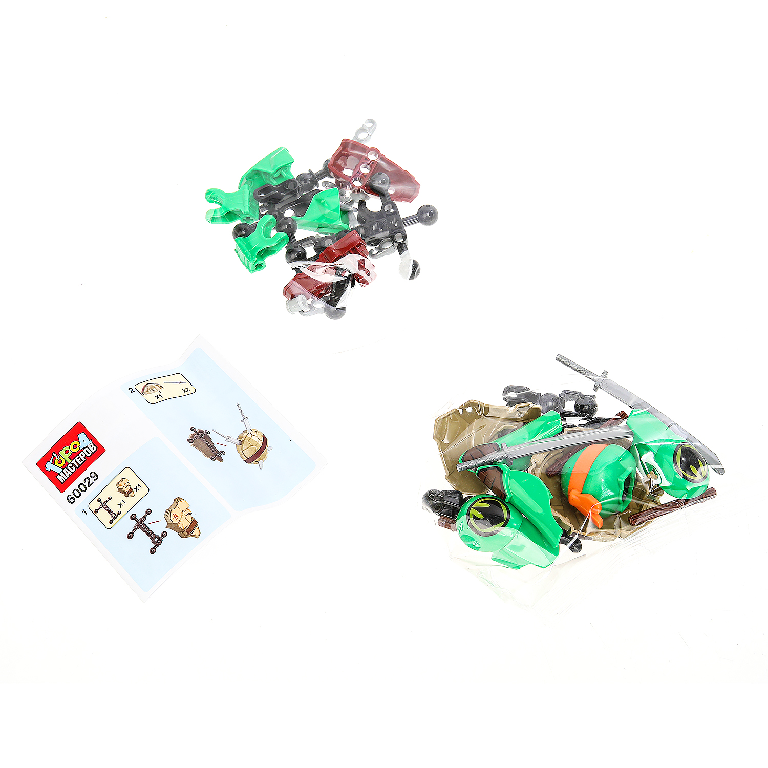 Конструктор Город мастеров Супер черепашки 38 дет. - фото 2