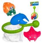 Игрушка Bondibon для ванной Сачок и 3 рыбки