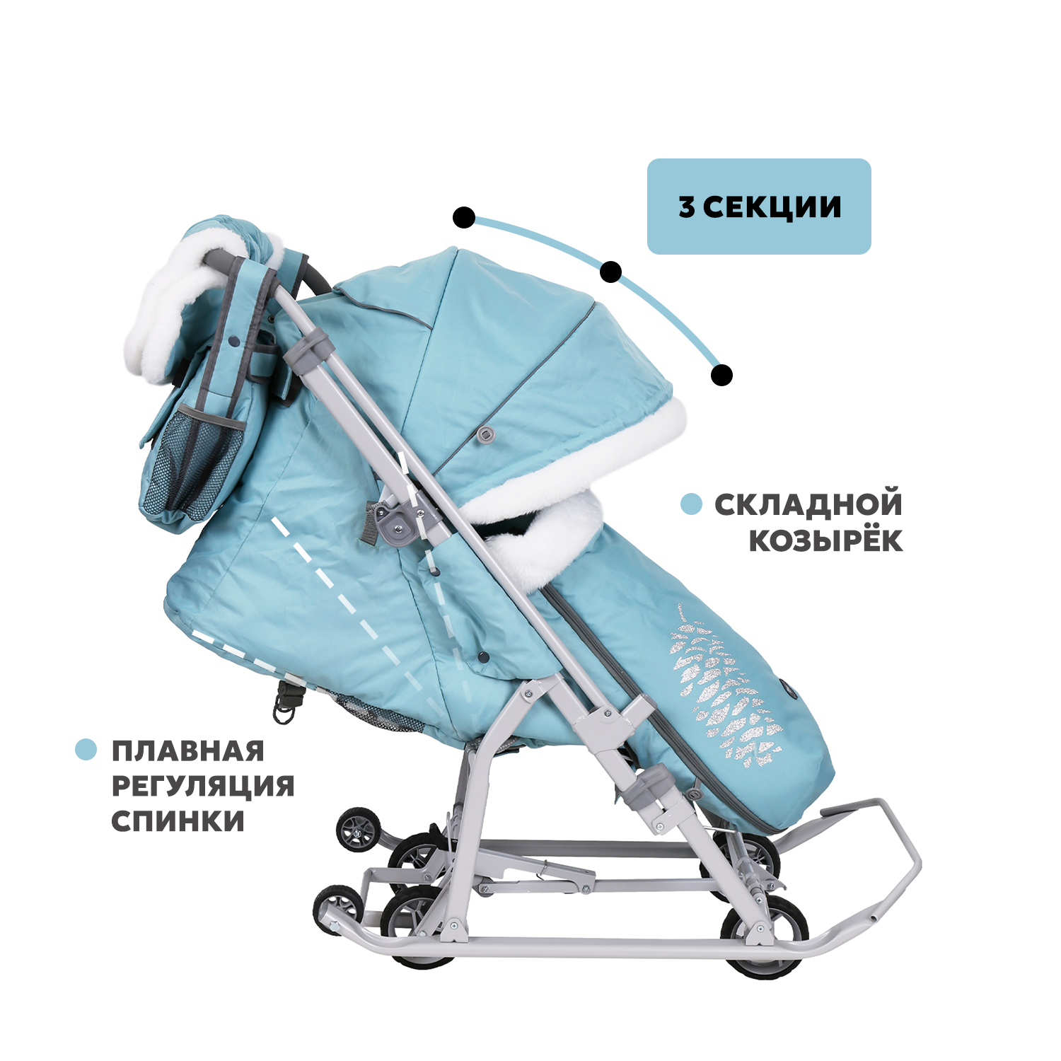 Санки-коляска NiKA kids Наши детки - фото 3