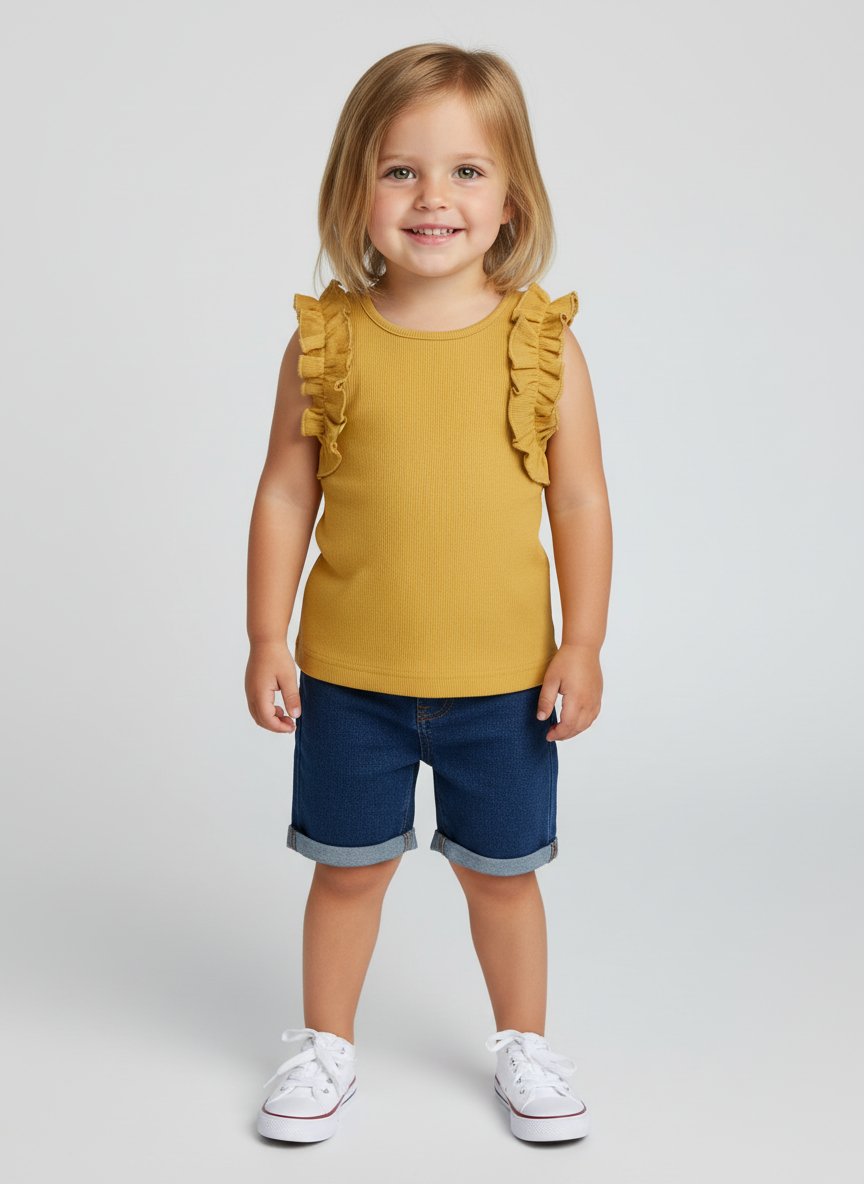 Майка 2 шт Югтекстильторг 204-544/Горчичный,коричневый - фото 5