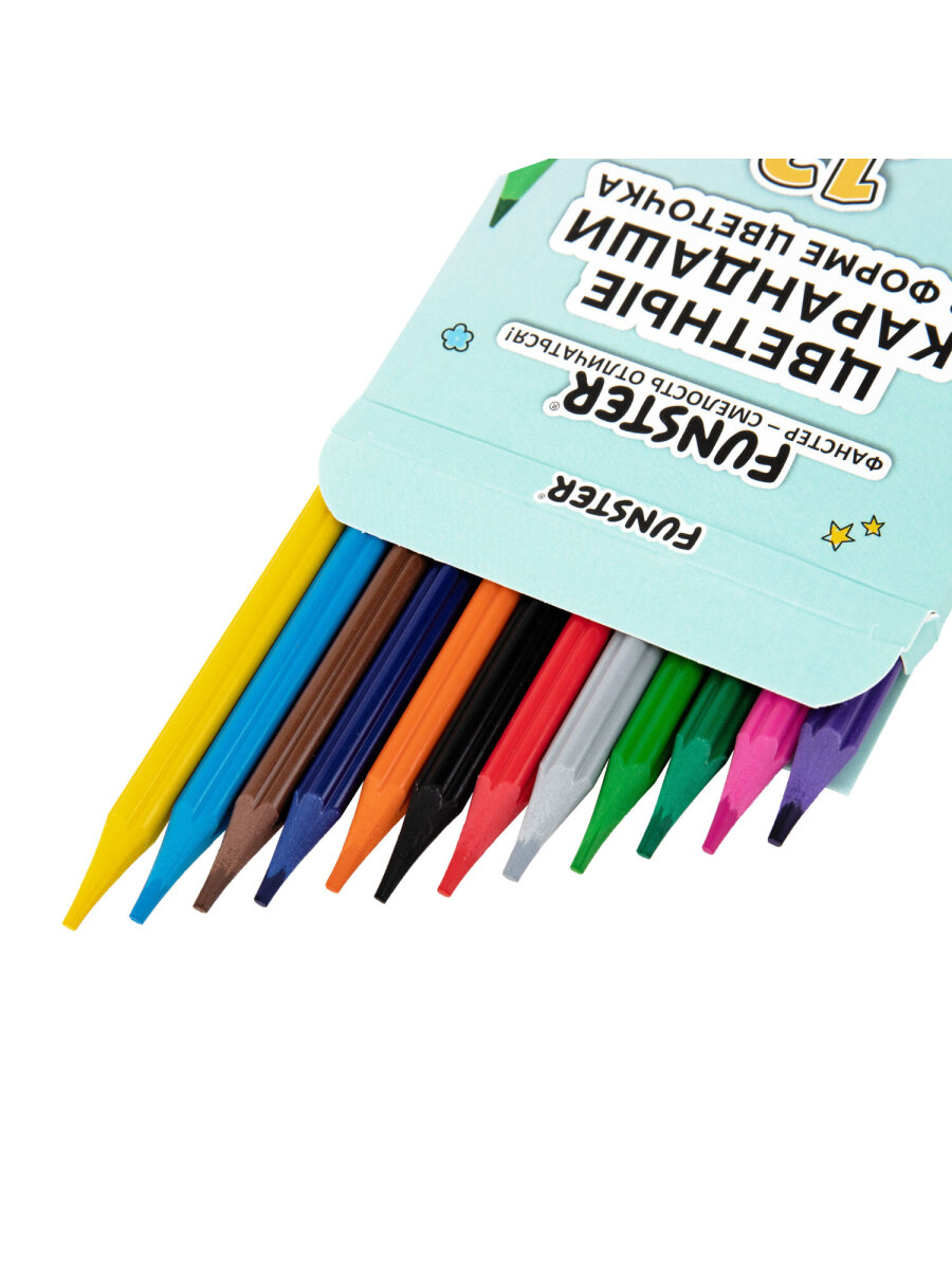 Карандаши цветные Funster 12 шт. - фото 4