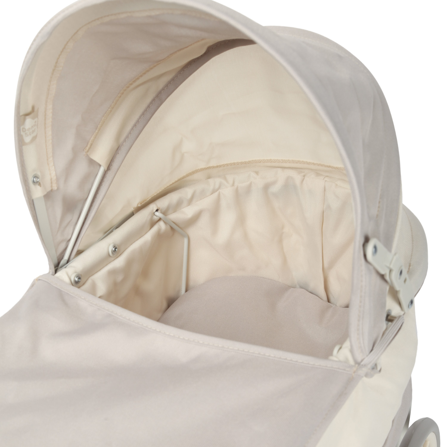 Коляска-люлька для кукол Demi Star 9678 beige/white - фото 10