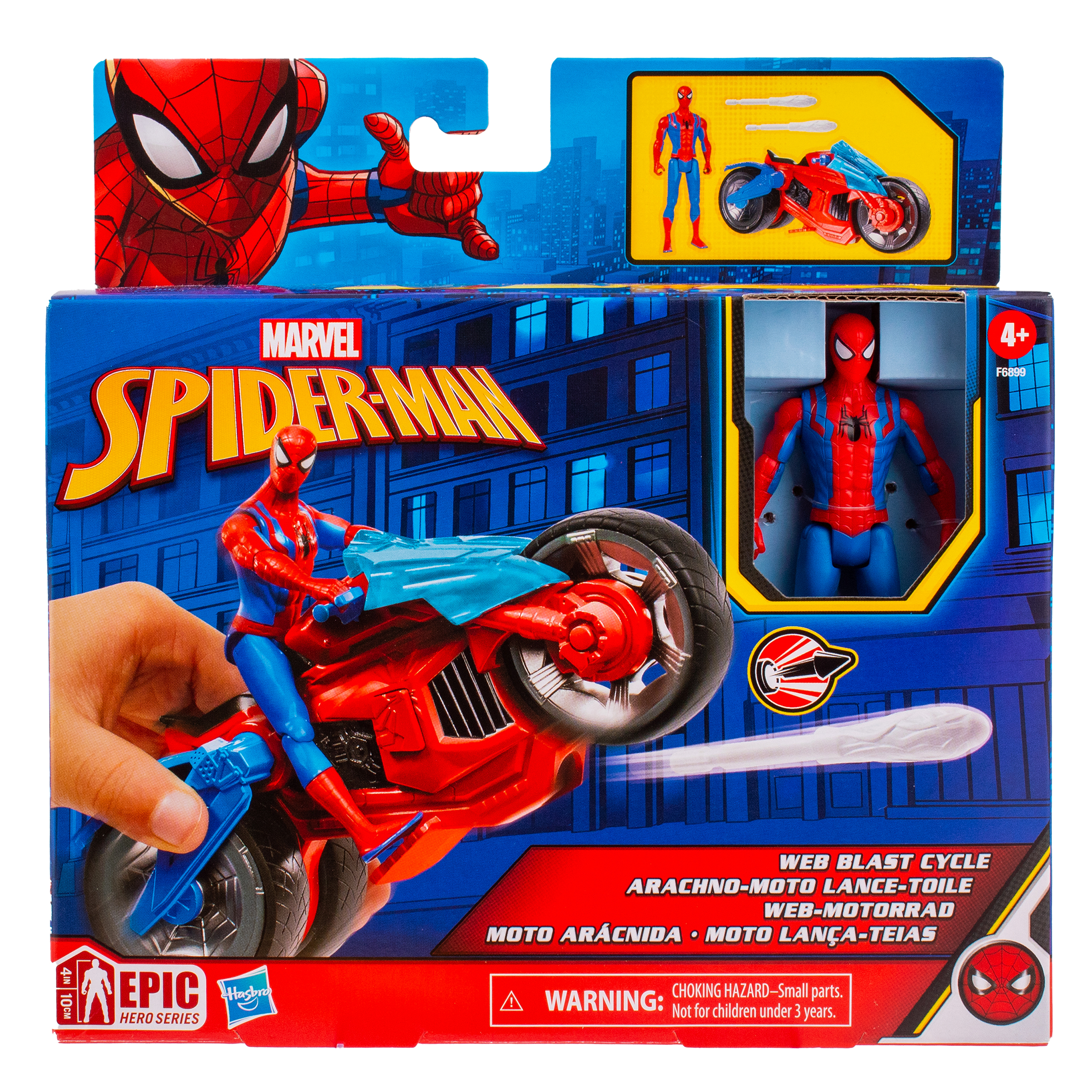 Фигурка Hasbro Человек-паук с мотоциклом - фото 7