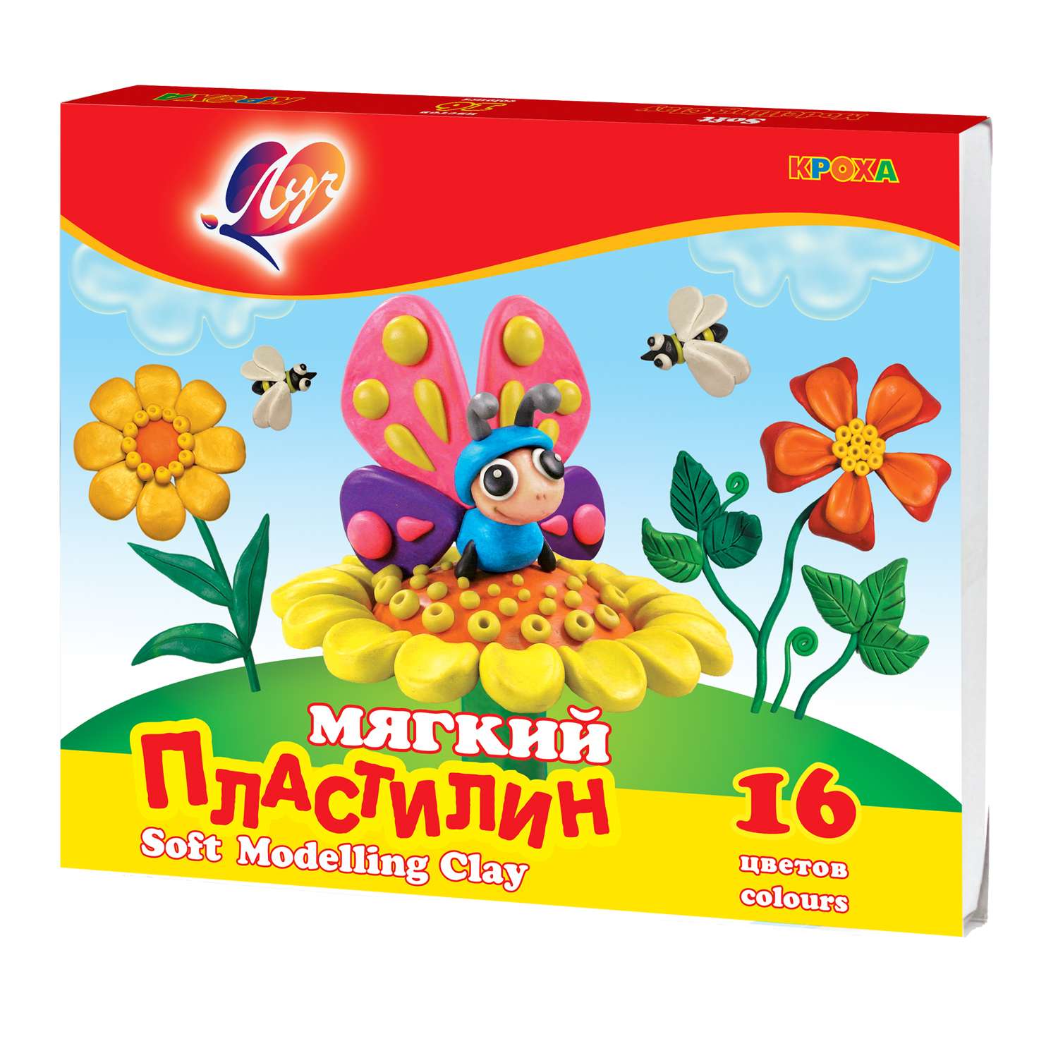 Пластилин Луч 16 цв. - фото 1