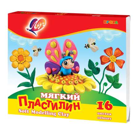Пластилин Луч 16 цв.