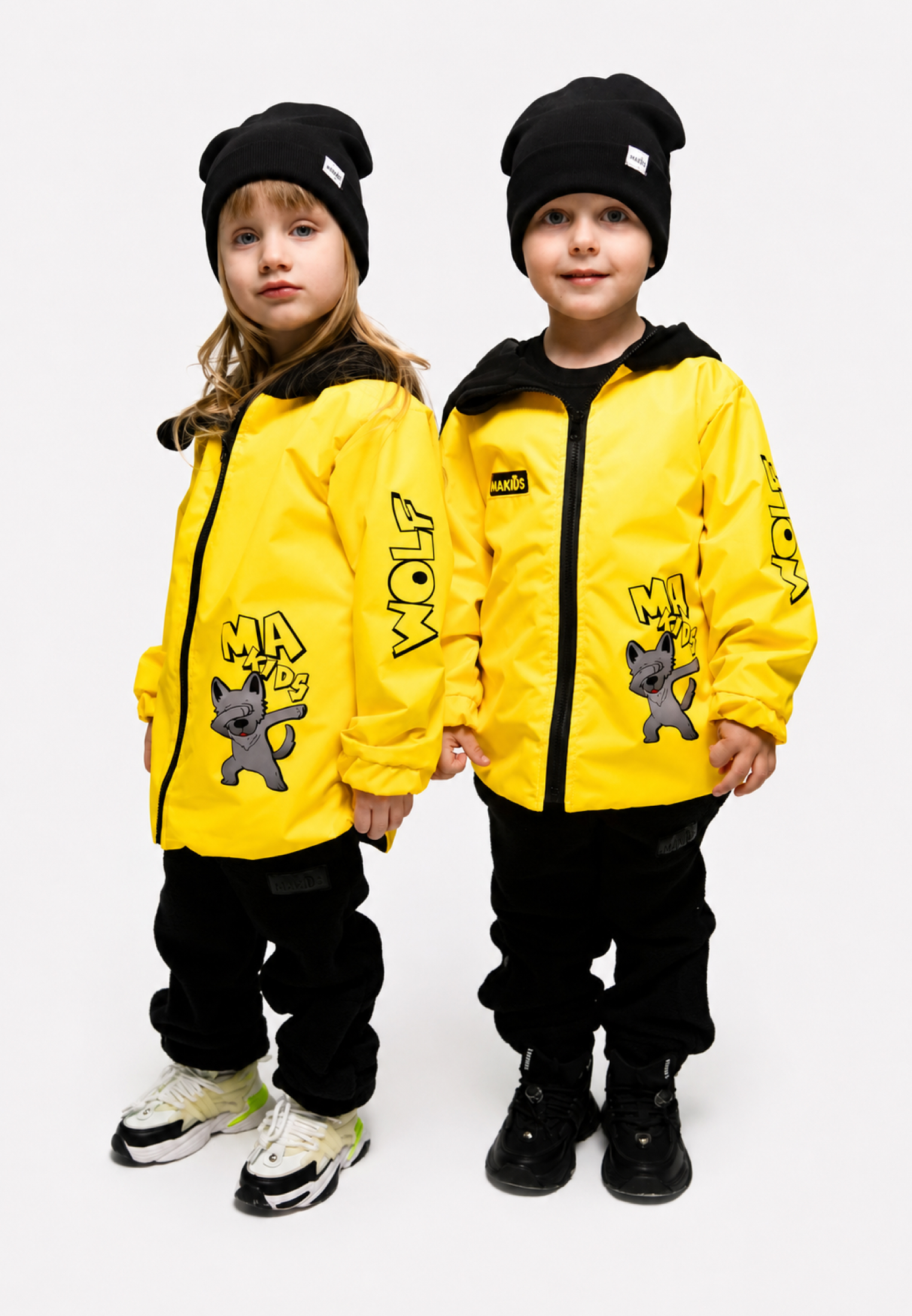 Ветровка MAKIDS Ветровка_Л_волк_желтый_МБ - фото 2