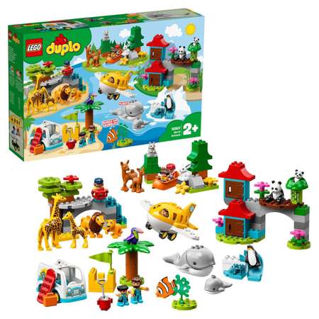 Конструктор LEGO DUPLO Town Животные мира блочный