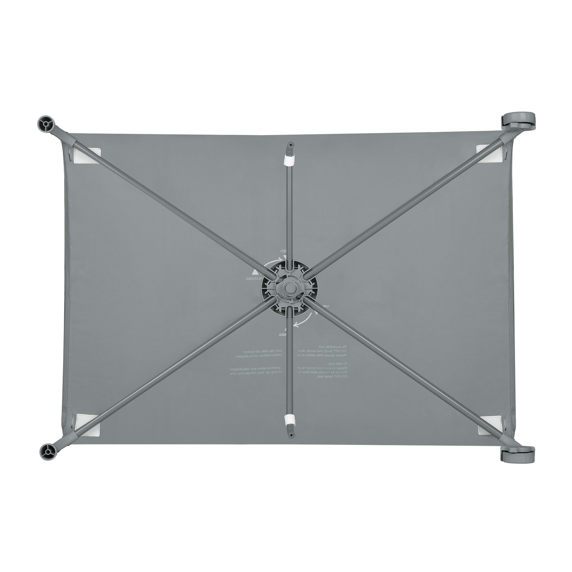 Манеж кровать Lionelo серый LO-AMELIE GREY CONCRETE - фото 16