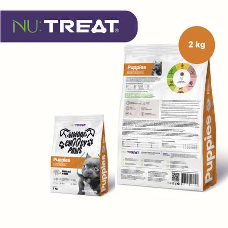 Сухой корм для щенков Nu:Treat Puppies Ароматный ягненок‎ 2кг