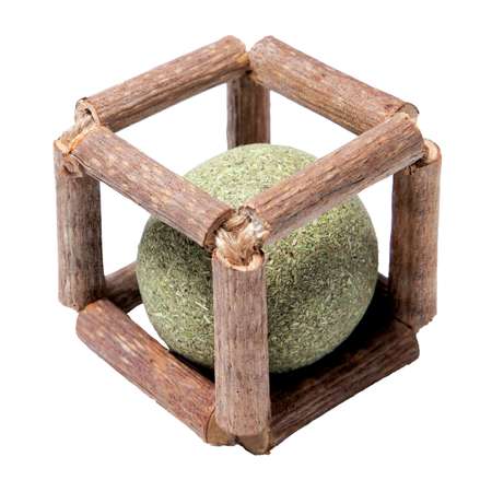 Игрушка для кошек Triol Natural Куб с кошачьей мятой мататаби 40мм