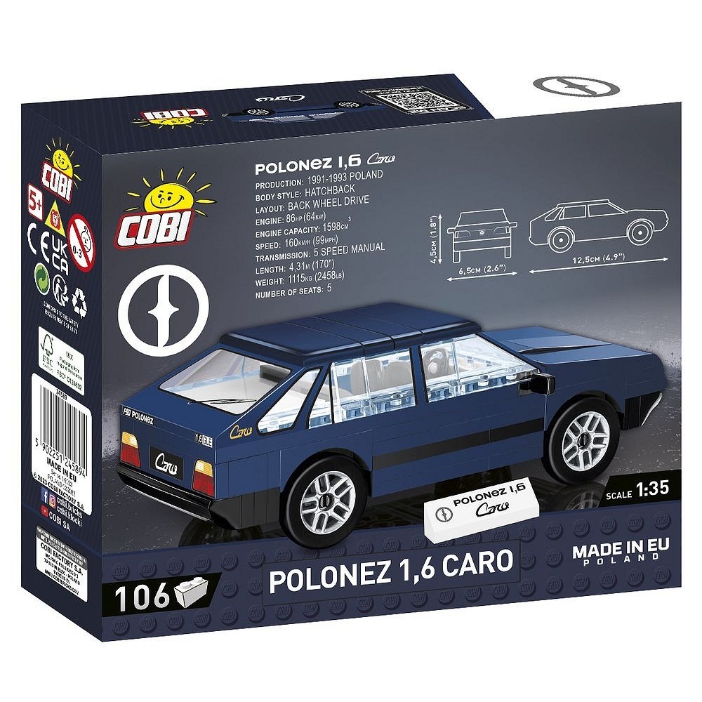 Конструктор COBI Автомобиль Polonez блочный - фото 2