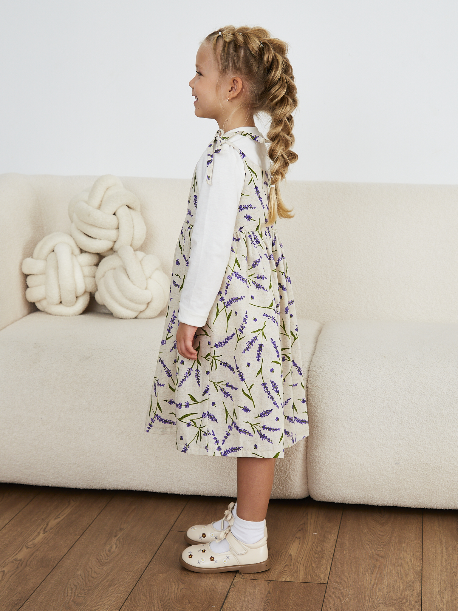 Сарафан MOUN сарафан_девочки_лаванда - фото 4