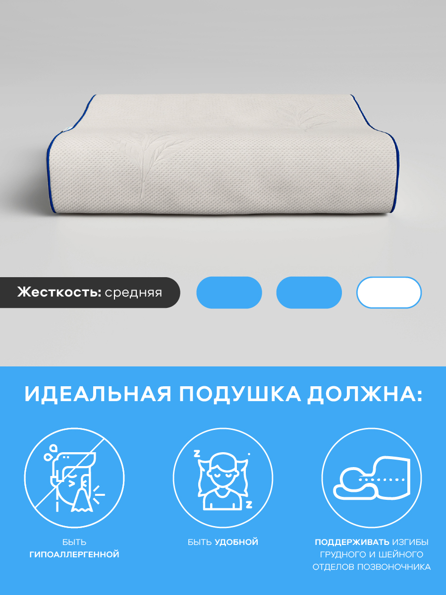 Подушка анатомическая MemorySleep S Grand - фото 5