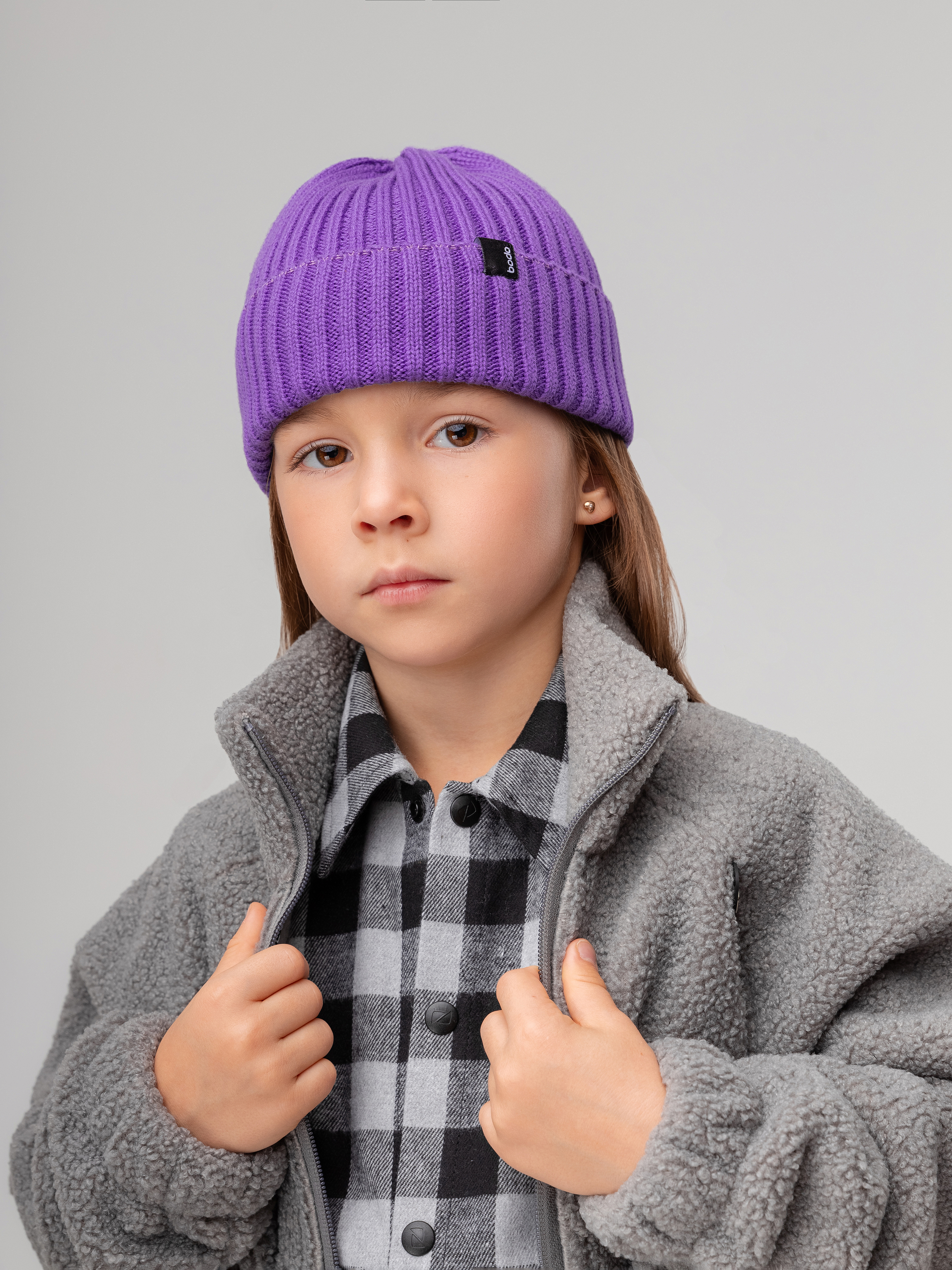 Шапка Bodo 10-405MU_фиолетовый - фото 1