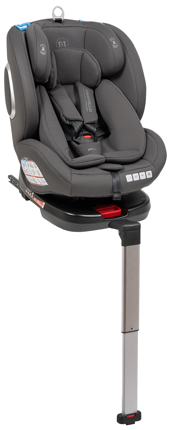 Автокресло Farfello YB102A Isofix 0+/1/2/3 (0-36 кг) серый - фото 12