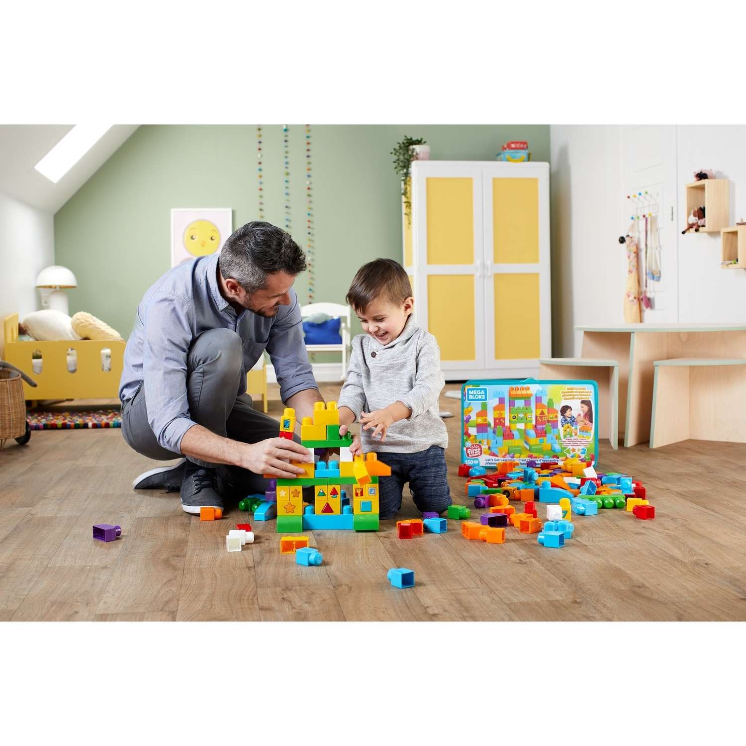 Конструктор Mega Bloks Набор обучающих блоков блочный - фото 10