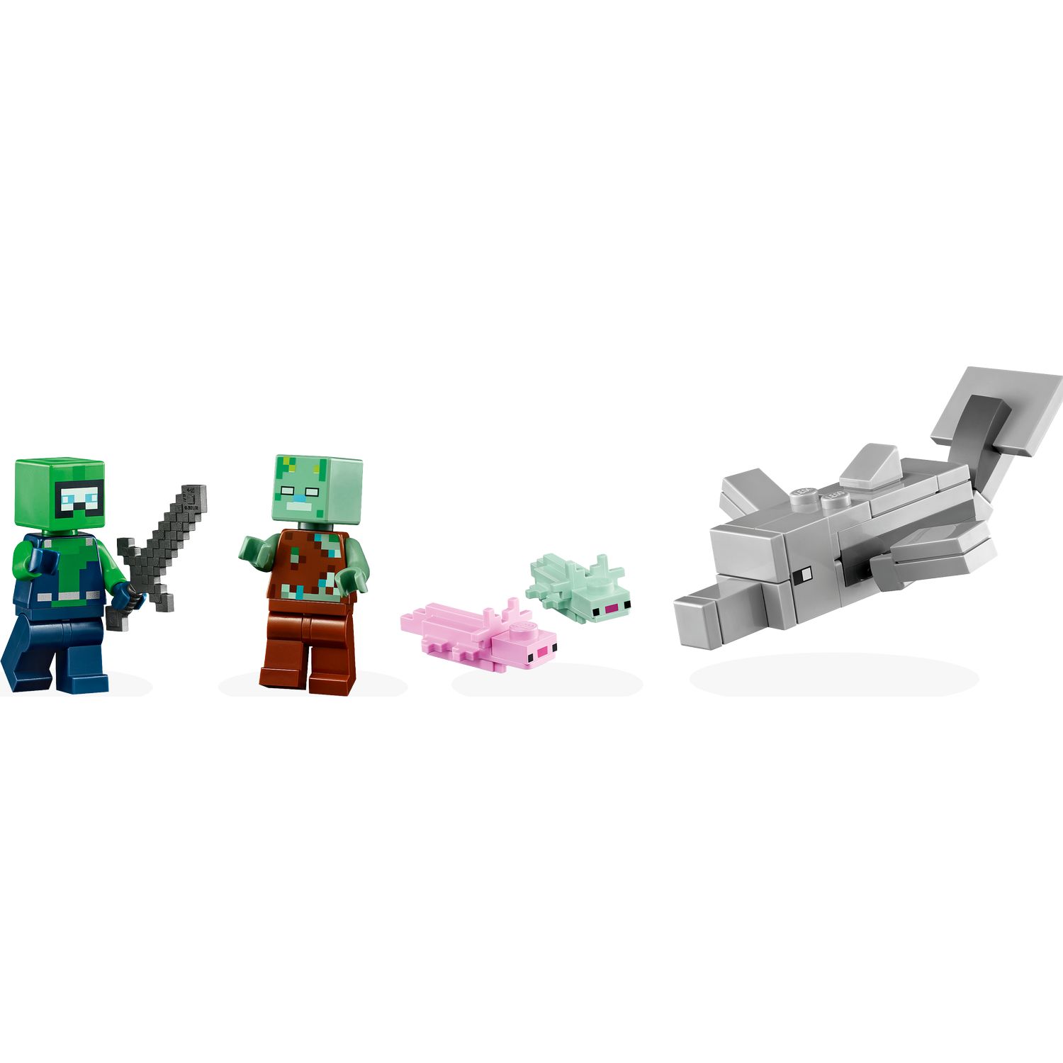 Конструктор LEGO Minecraft The Axolotl House блочный - фото 6