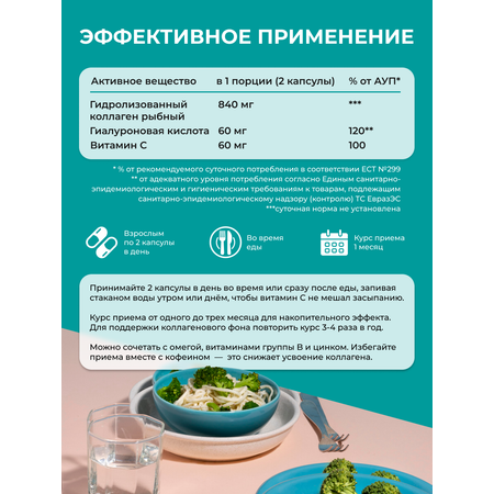 Морской коллаген ENBIO для кожи, суставов, волос и ногтей