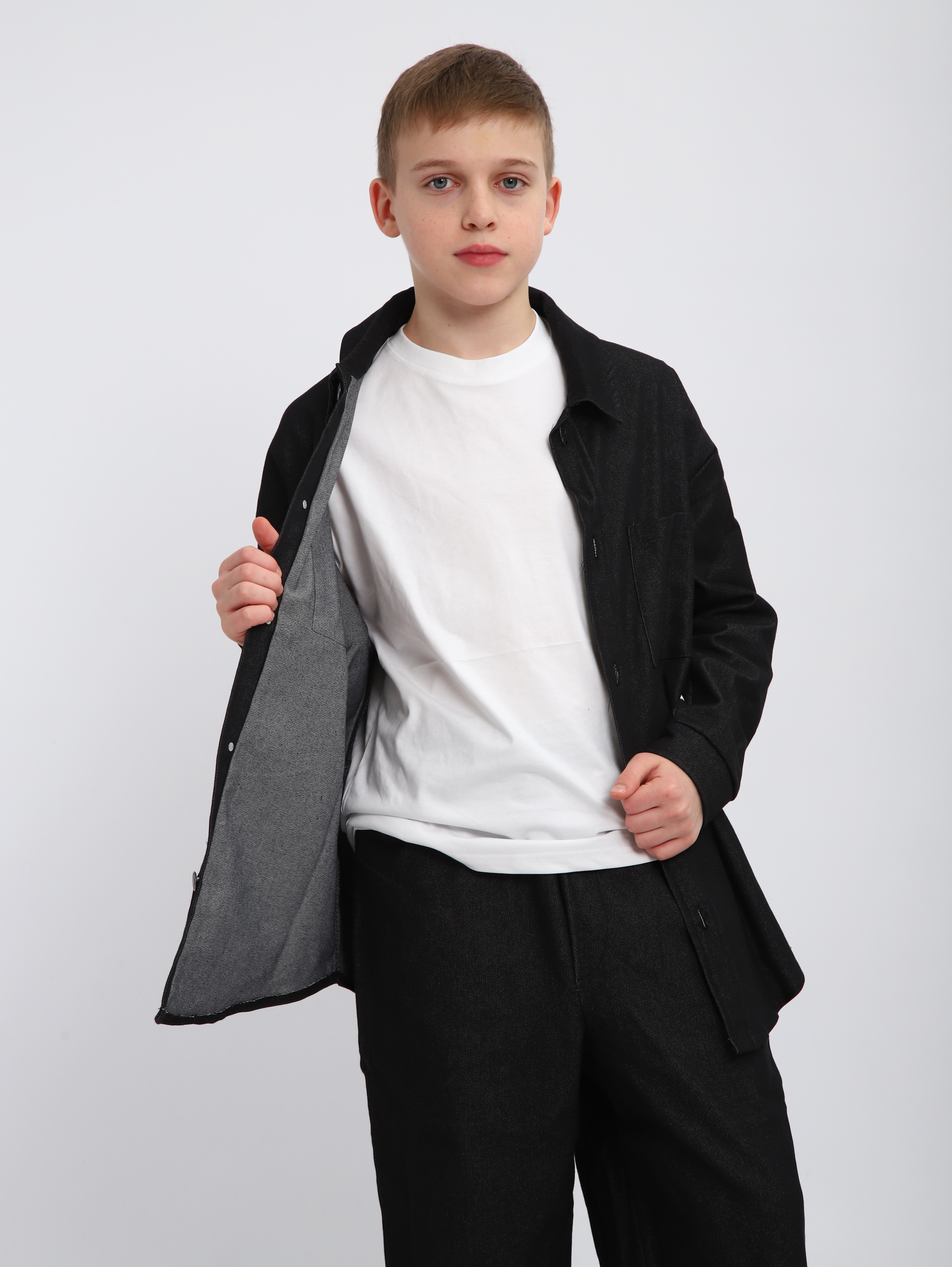 Костюм ЛАДОШКИ Комплект Деним черный - фото 19