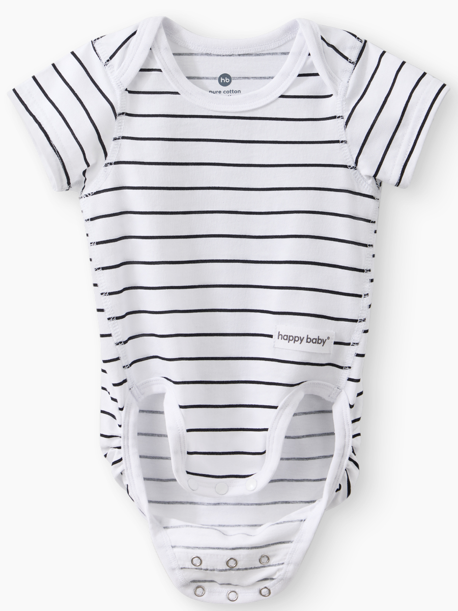 Боди 2 шт Happy Baby 90154-0_black-white - фото 16