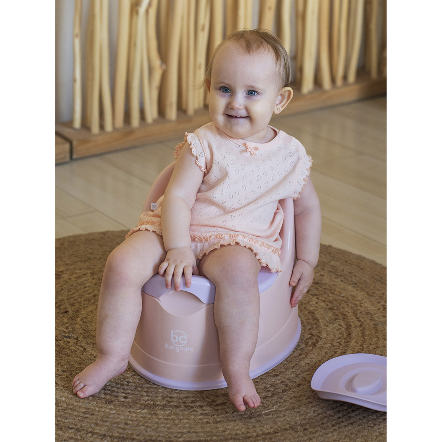 Горшок детский BabyCare Bunny розовый-сиреневый - фото 13