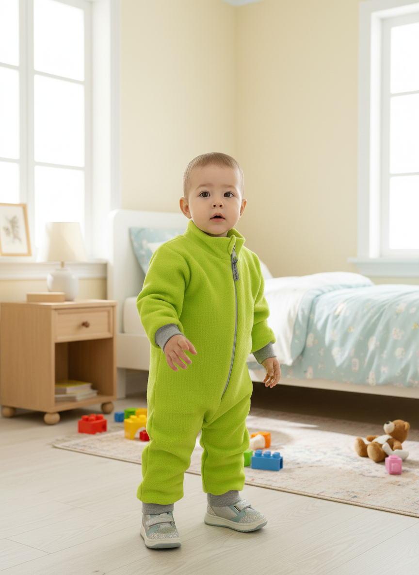 Комбинезон флисовый Утенок 279Дг(ш) салат - фото 1