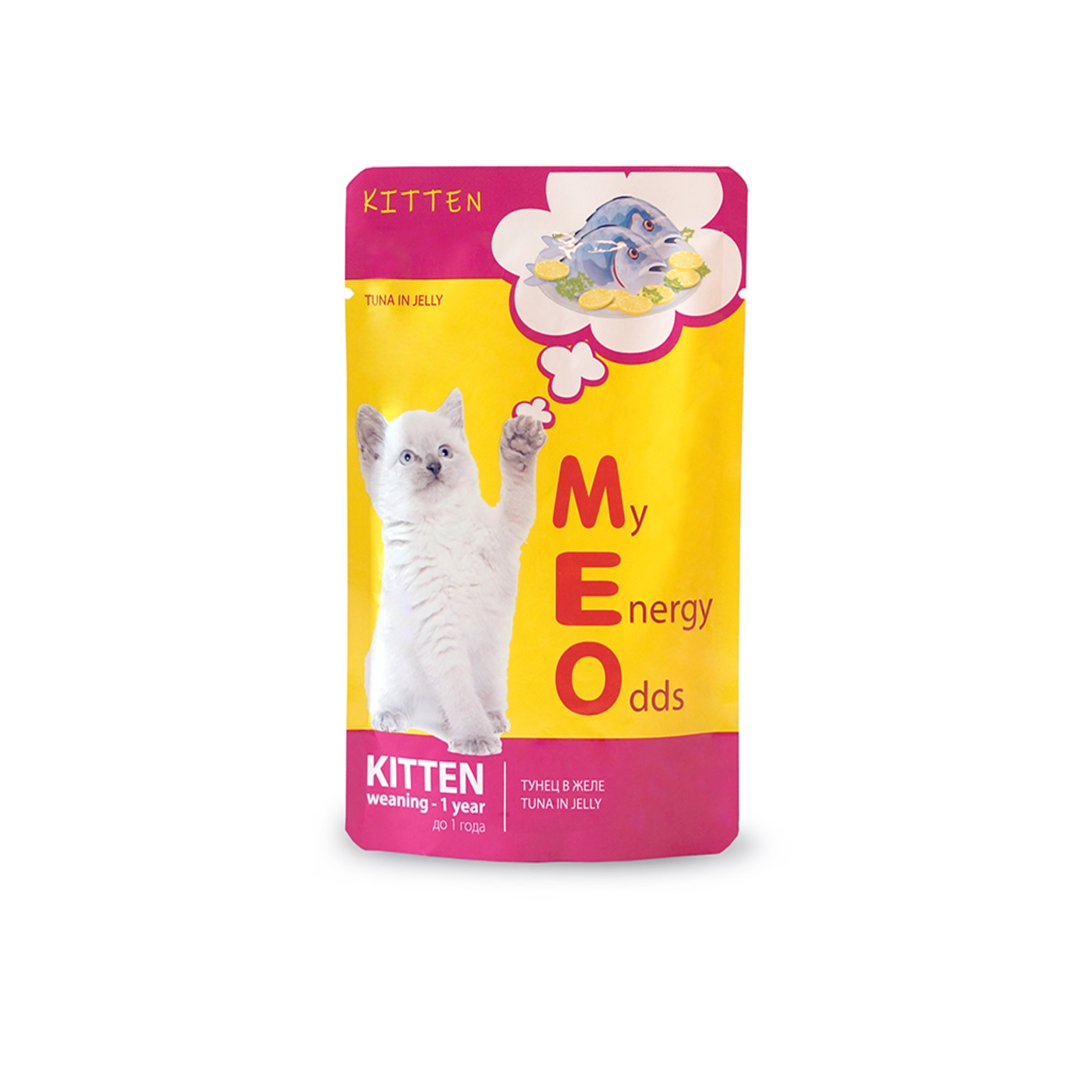 Корм для котят Ме-О Adult №1 тунец в желе 80г - фото 1