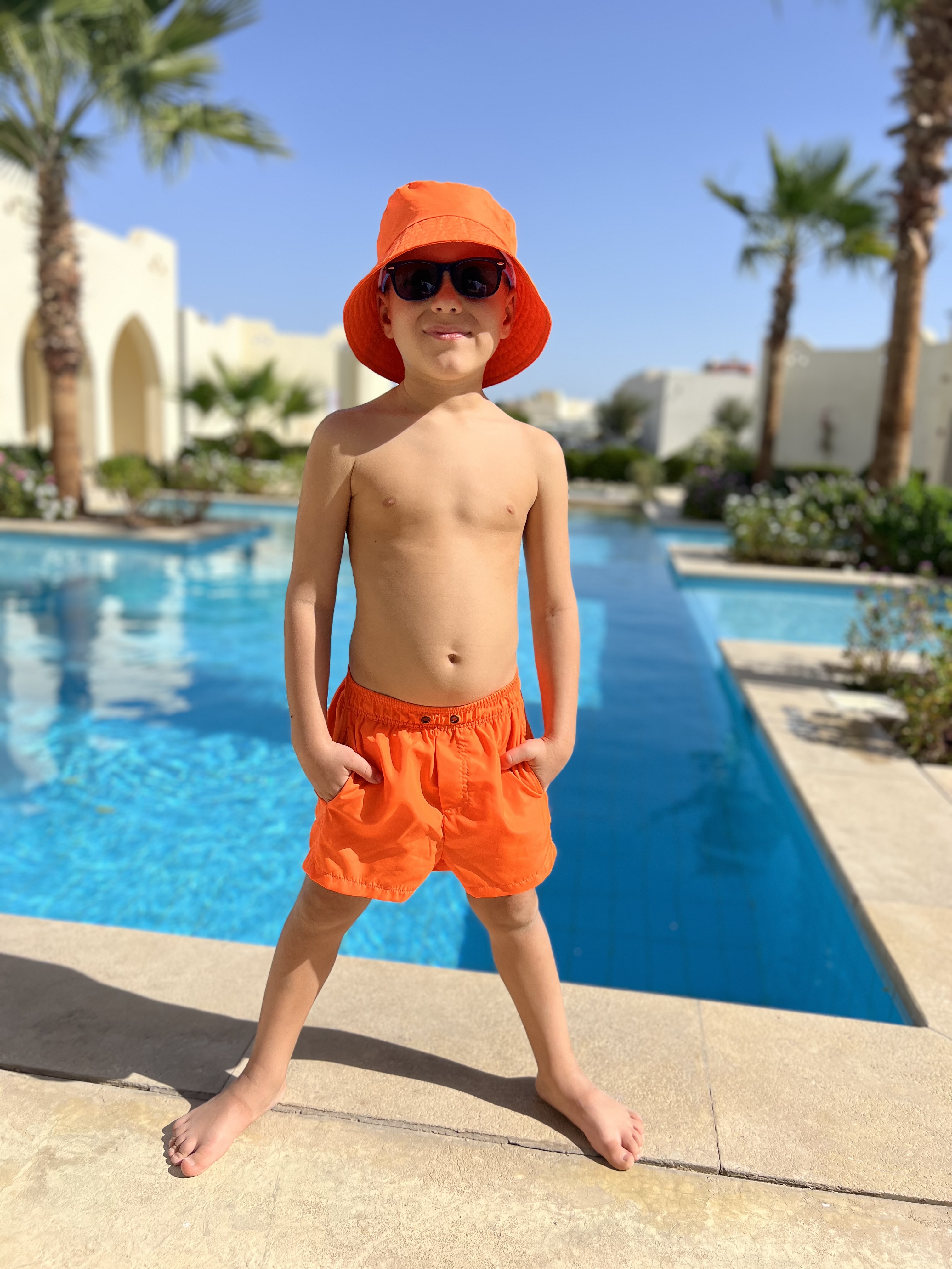 Шорты купальные Capitania KIDS/MEN-001/ORANGNEON - фото 2