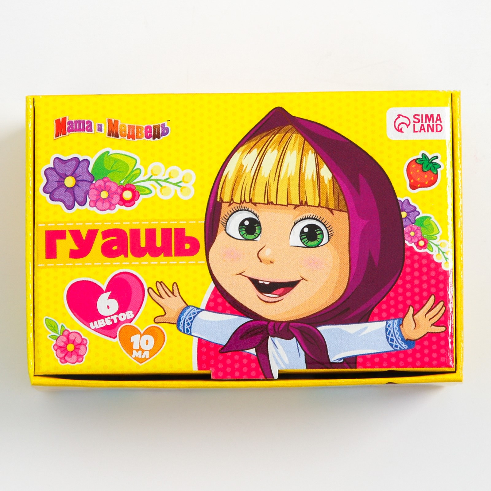 Краски гуашь Маша и Медведь 6 цв. - фото 5