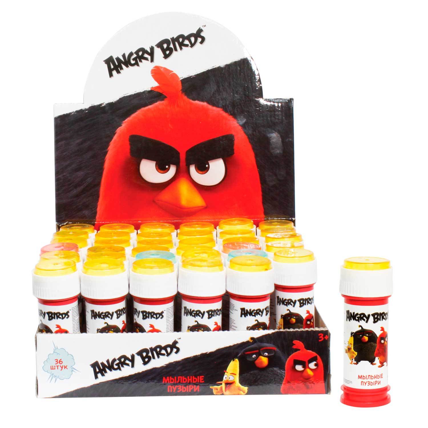 Мыльные пузыри 1TOY Angry Birds 50 мл - фото 1