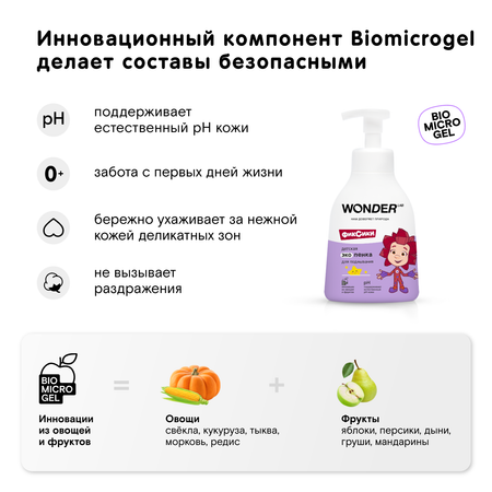 Эко пенка для подмывания WONDER Lab детская 450мл