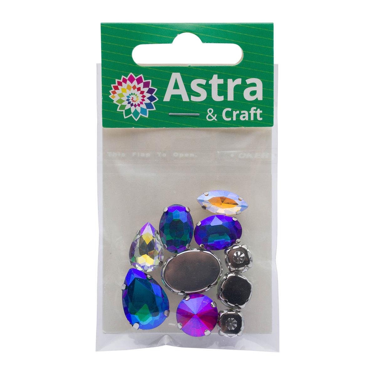 Набор для творчества Astra Craft аппликация Стразы для рукоделия 10 шт - фото 3