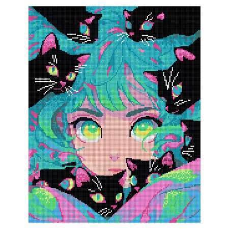 Алмазная мозаика Art on Canvas Фея кошек в ассортименте