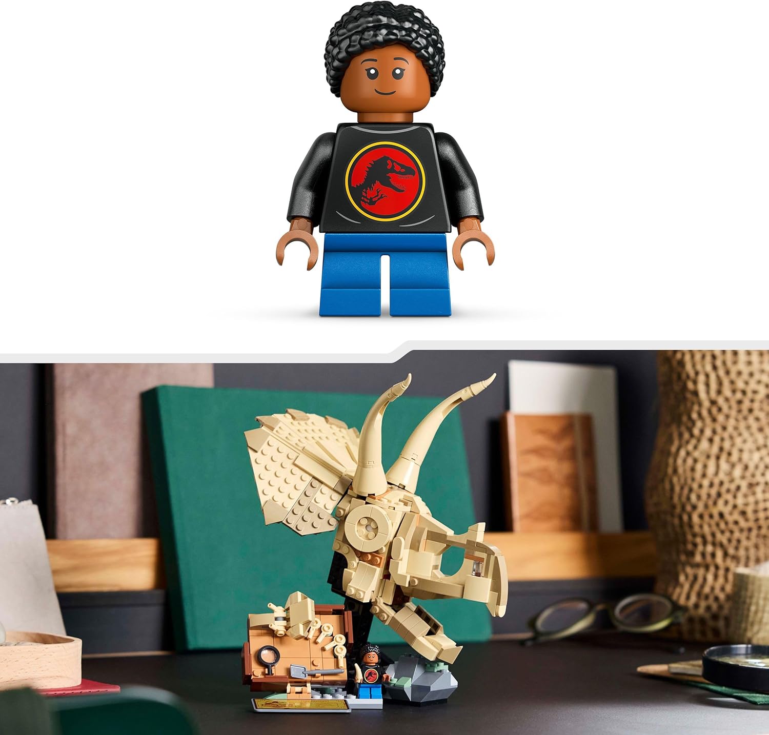 Конструктор LEGO Jurassic World Череп Трицератопса блочный - фото 5
