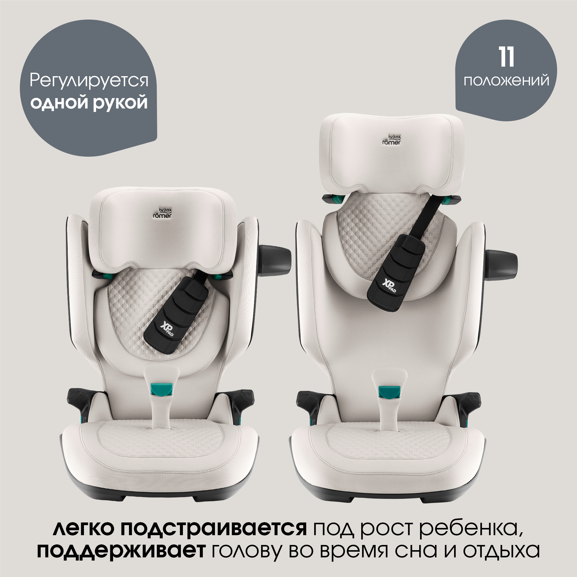 Автокресло Britax Roemer KIDFIX PRO i-SIZE LUX Isofix 2/3 (15-36 кг) бежевый - фото 8