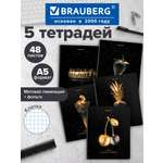 Общая тетрадь Brauberg клетка 48 лист. 5 шт.