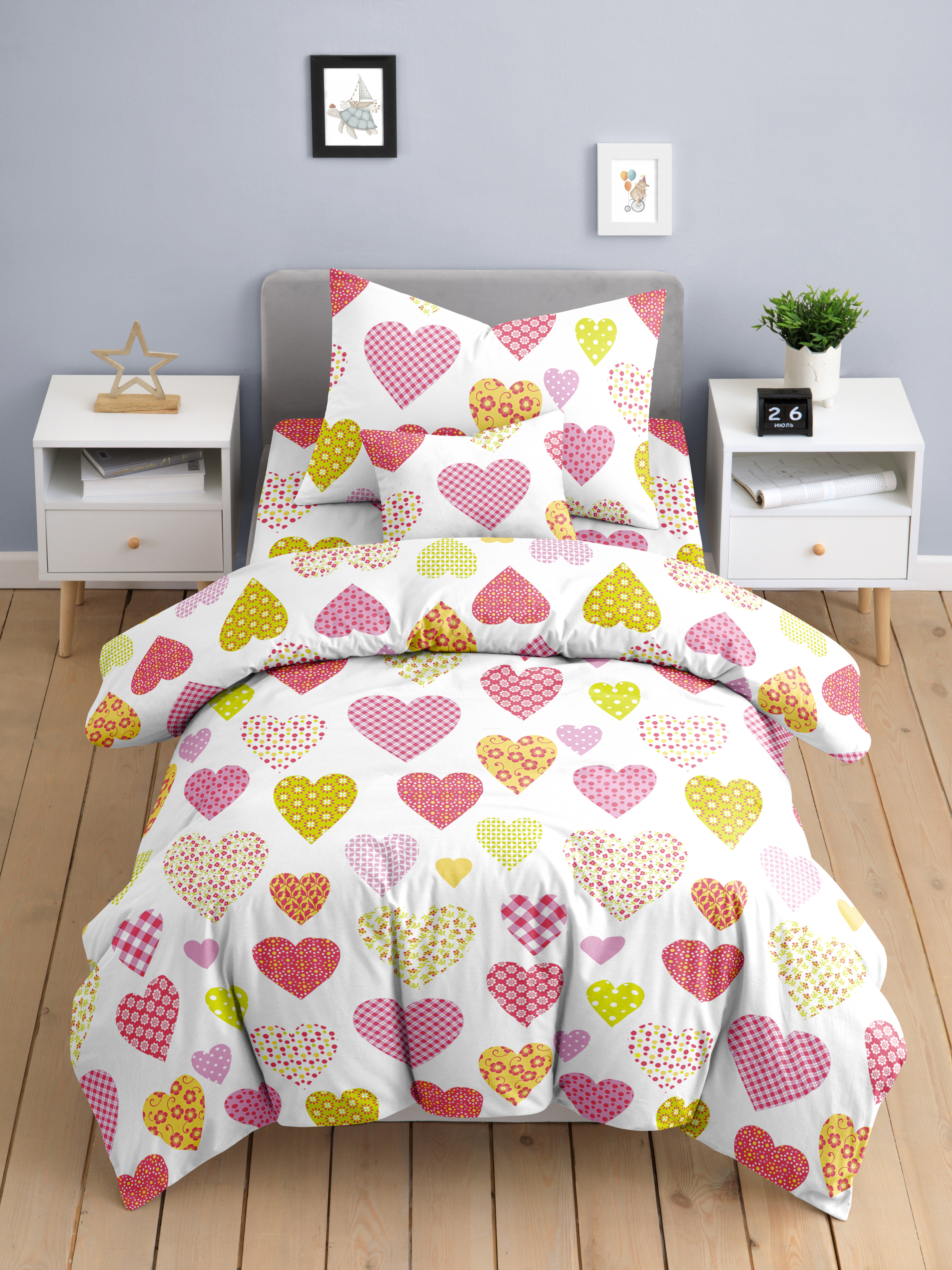 Комплект постельного белья Ночь Нежна Эми полутораспальный 3 предм. - фото 1