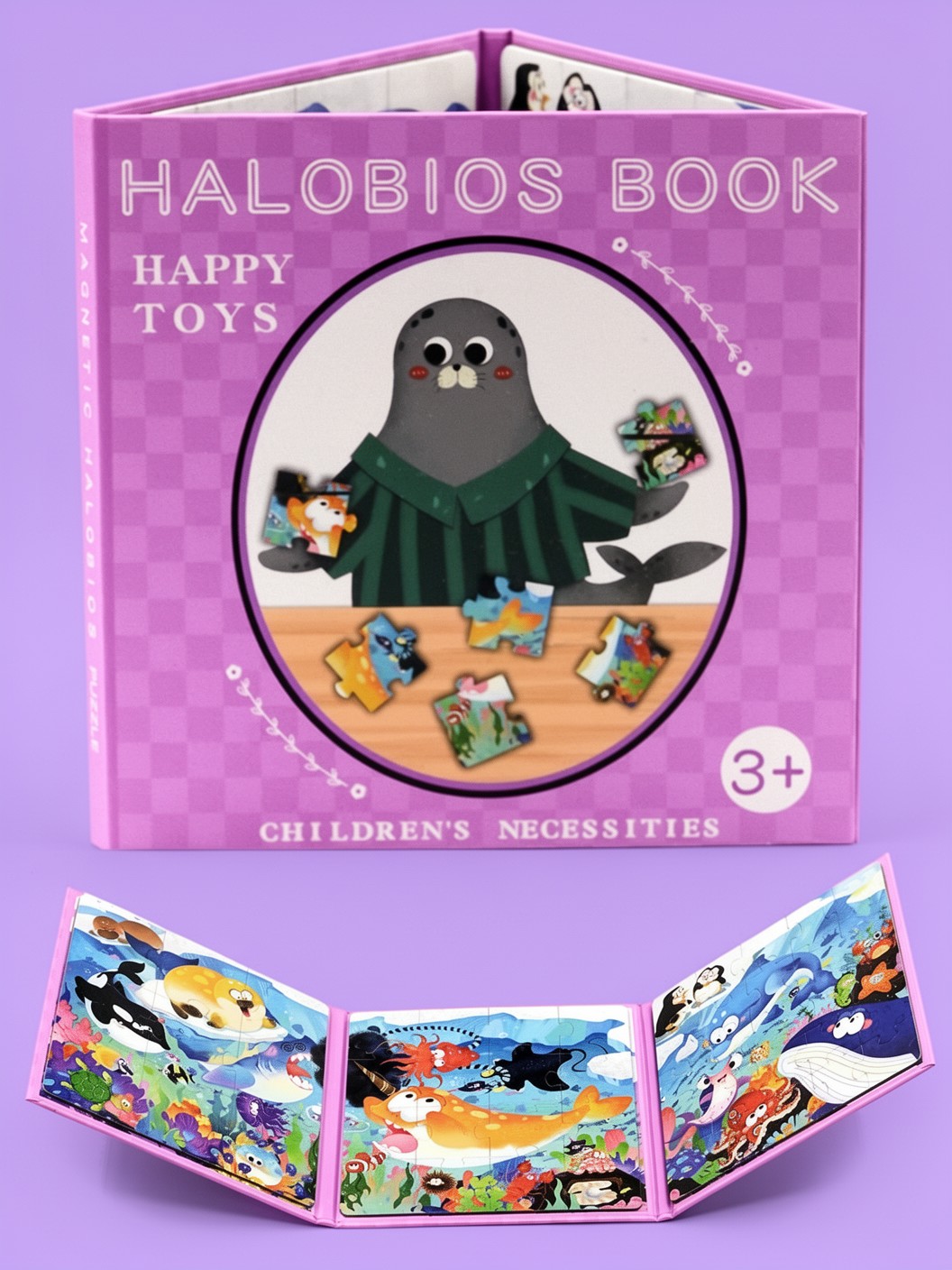 Настольная игра Madliani Книжка-пазл магнитная 3 в 1 - фото 6