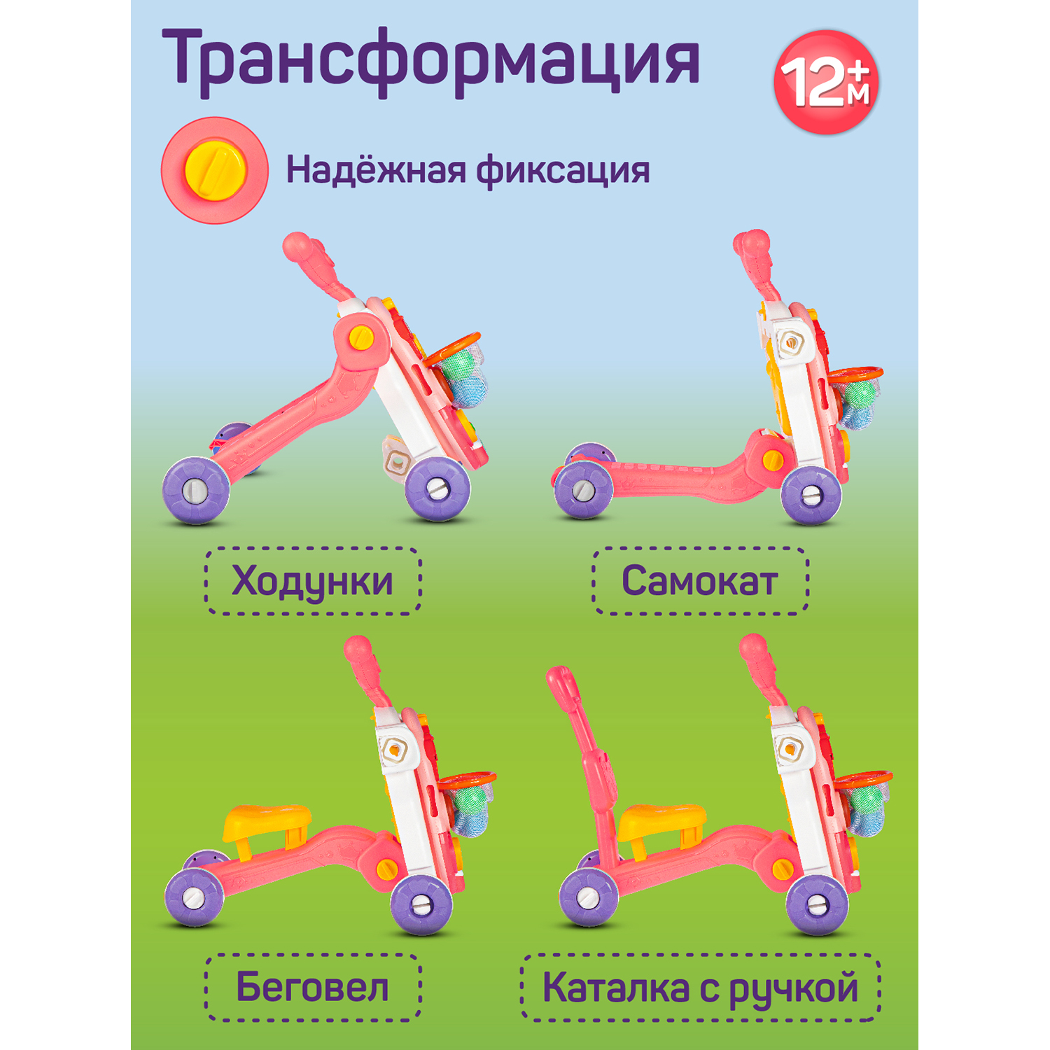 Ходунки Smart Baby Музыкальный бизиборд - фото 7